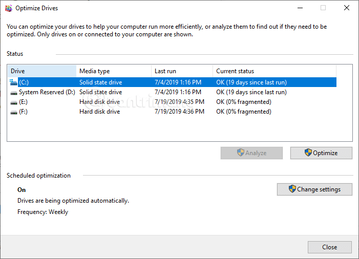 Kiểm tra loại ổ cứng qua công cụ tích hợp sẵn trên Windows 10