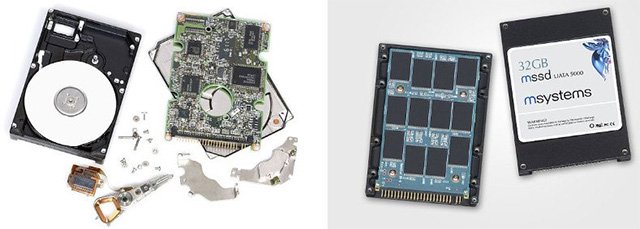 Ổ đĩa cứng (HDD) và ổ đĩa thể rắn (SSD)