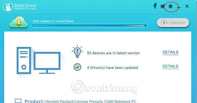 tự động cập nhật driver trên Windows bằng SnailDriver