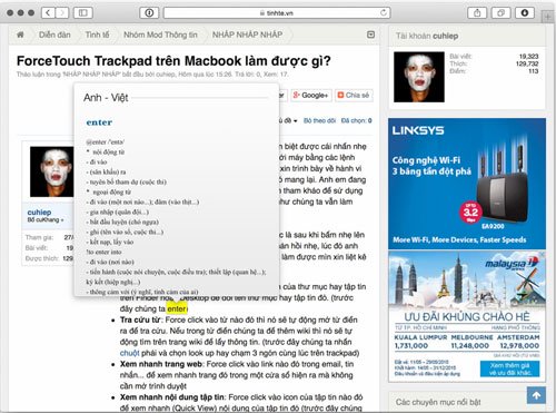 ForceTouch Trackpad trên Macbook làm được gì?