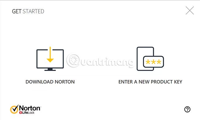 Chọn tùy chọn Download Norton