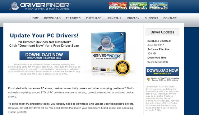 Phần mềm Driver Finder