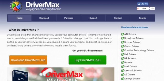 Phần mềm DriverMax