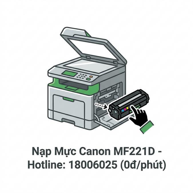 Dịch Vụ Nạp Mực Máy In Canon MF221D Tận Nơi Uy Tín