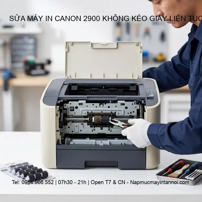 Sửa Máy In Canon 2900 Không Kéo Giấy Liên Tục – Khắc Phục Chuyên Nghiệp