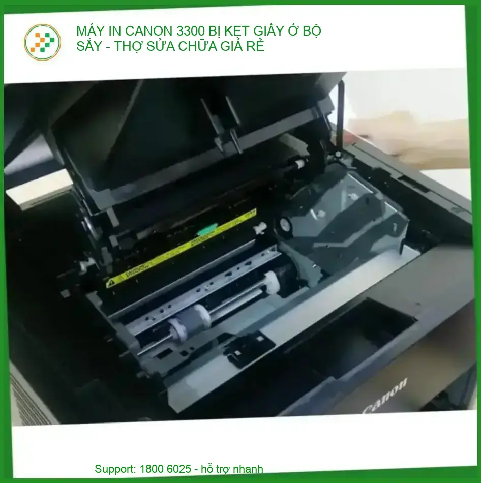 Máy In Canon 3300 Bị Kẹt Giấy Ở Bộ Sấy – Trung Tâm Sửa Chữa Uy Tín TPHCM