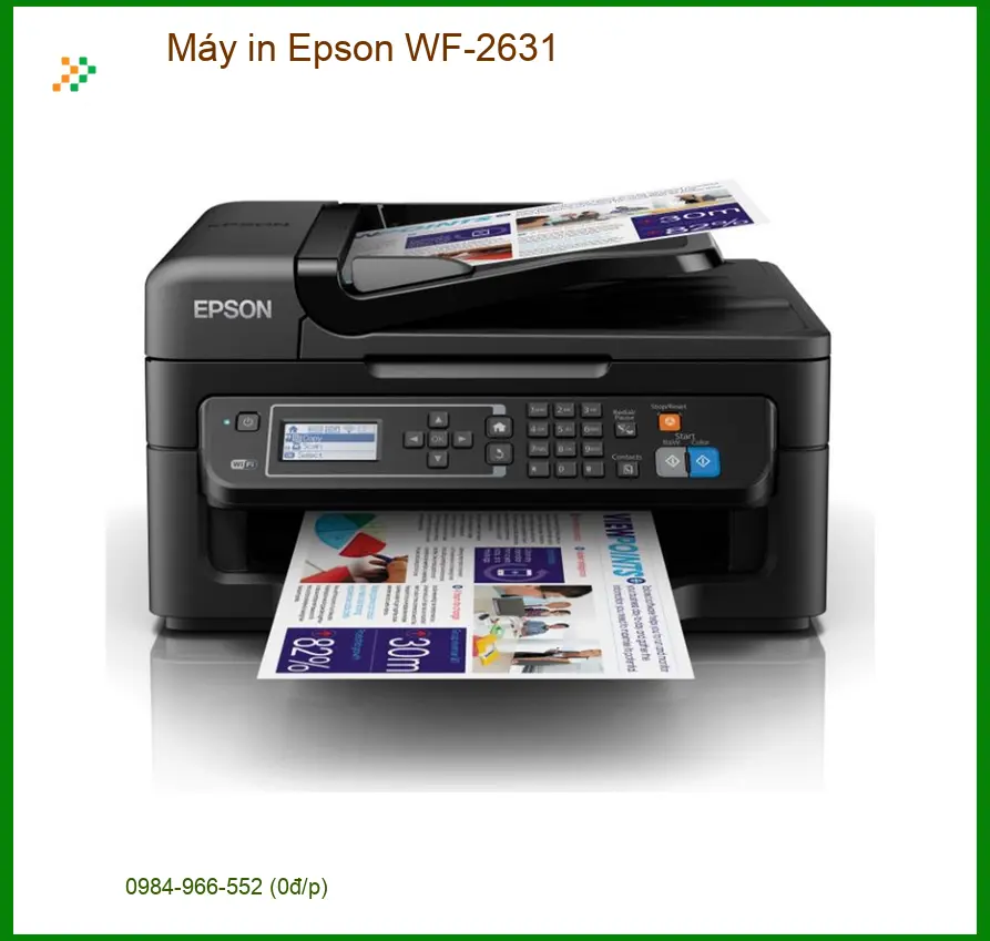 Máy in Epson WF-2631 - Nạp Mực Tận Nơi Nhanh Chóng Giá Rẻ TPHCM