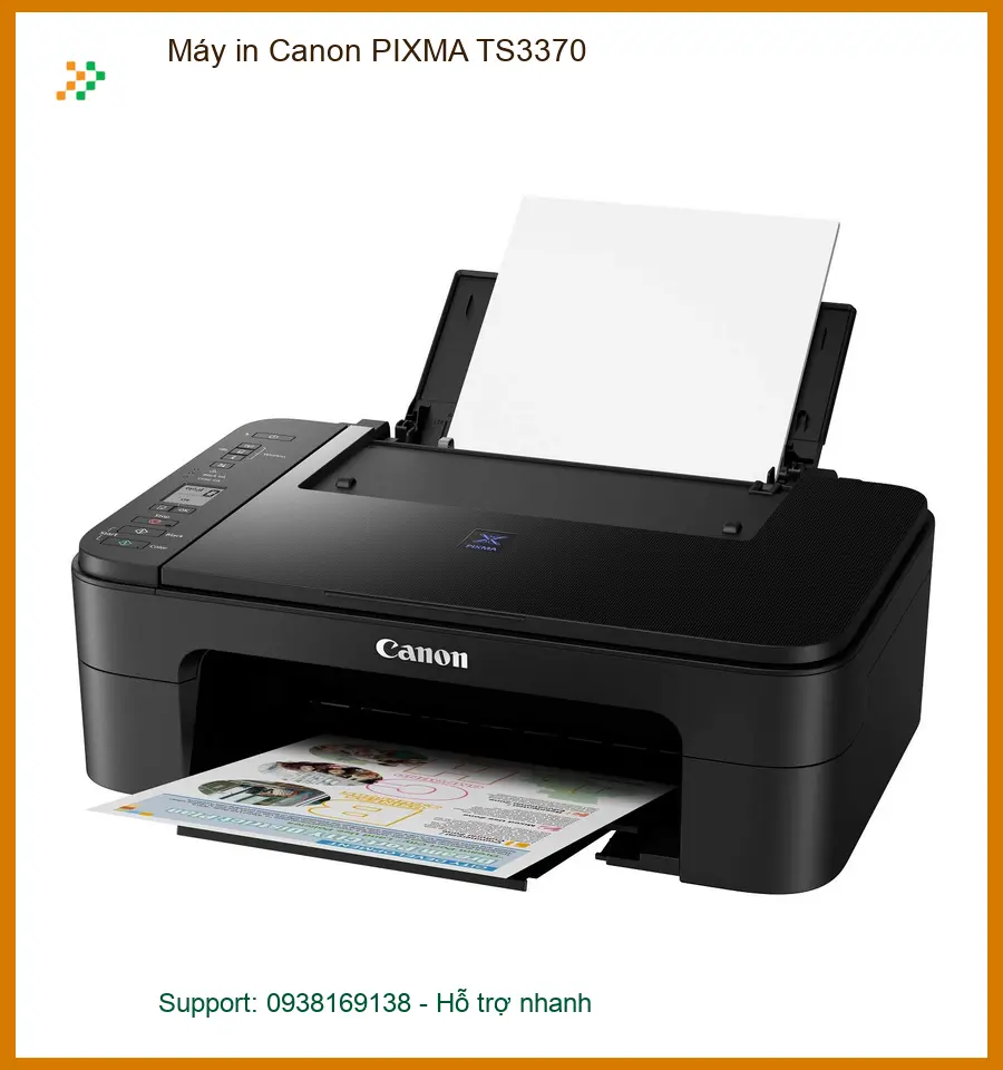 Máy in Canon PIXMA TS3370 - Nạp mực tại Cửa hàng, Giá rẻ, Có mặt nhanh