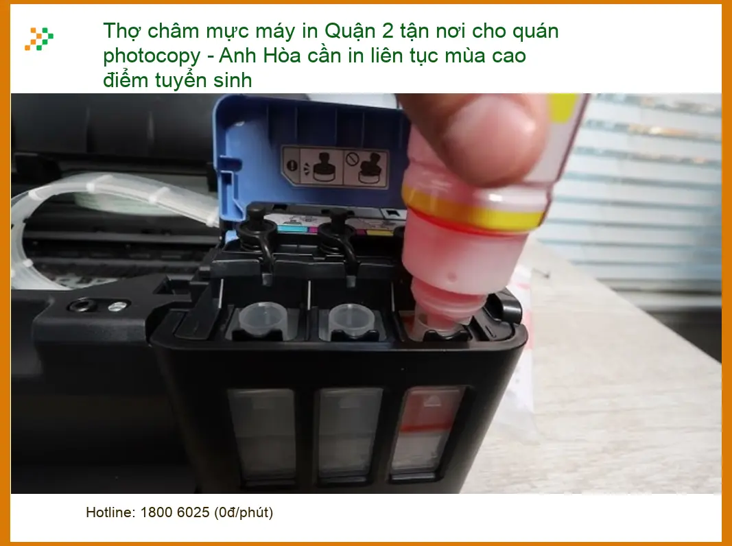 Sửa Chữa Nạp Mực Máy In Quận 2 tận nơi – Điện thoại công ty xử lý gấp