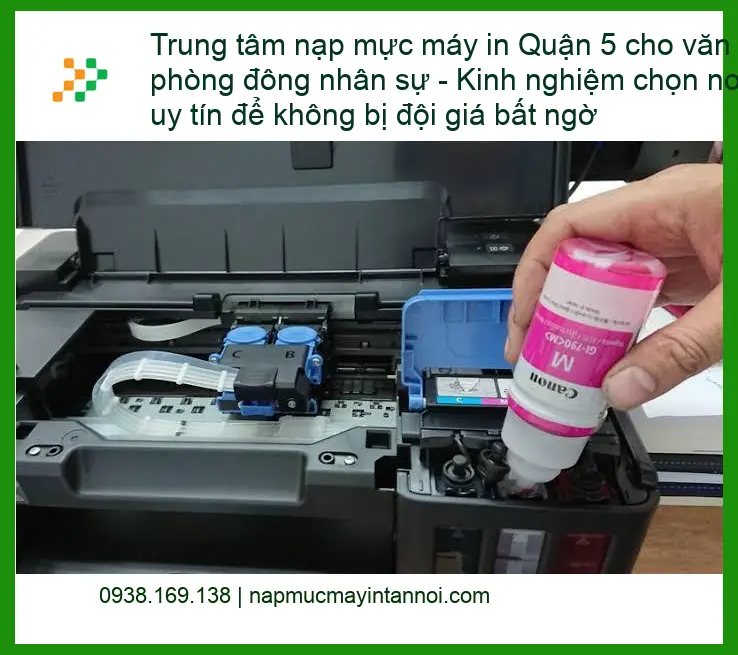 Sửa Chữa Nạp Mực Máy In Quận 5 Tận Nơi – Điện thoại công ty xử lý gấp