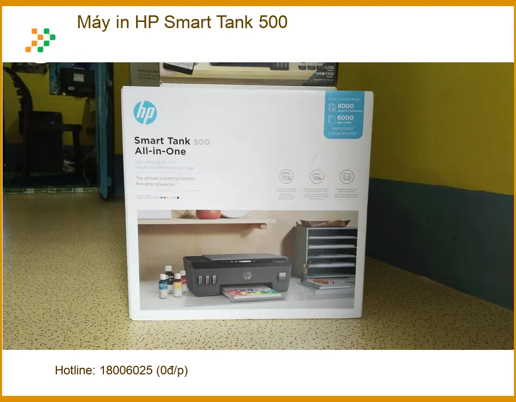 Máy in HP Smart Tank 500 - Nạp Mực Tận Nơi TPHCM Nhanh Chóng Trong Ngày